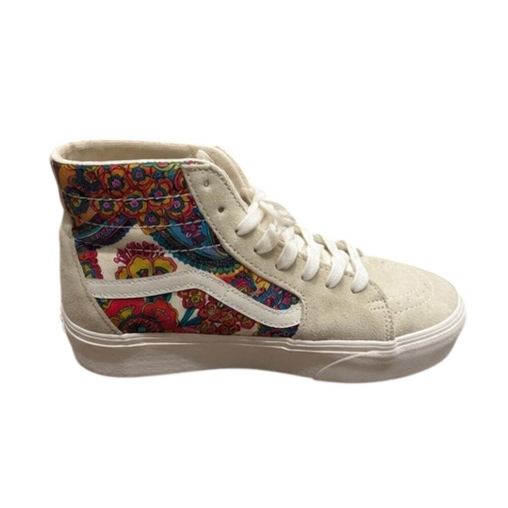 Vans Sk8-Hi Floral Paisley High Top Sneakers Women’s 10 Boho Festival